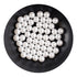 Acrylic Solid Beads - White - DIY Craft Warehouse