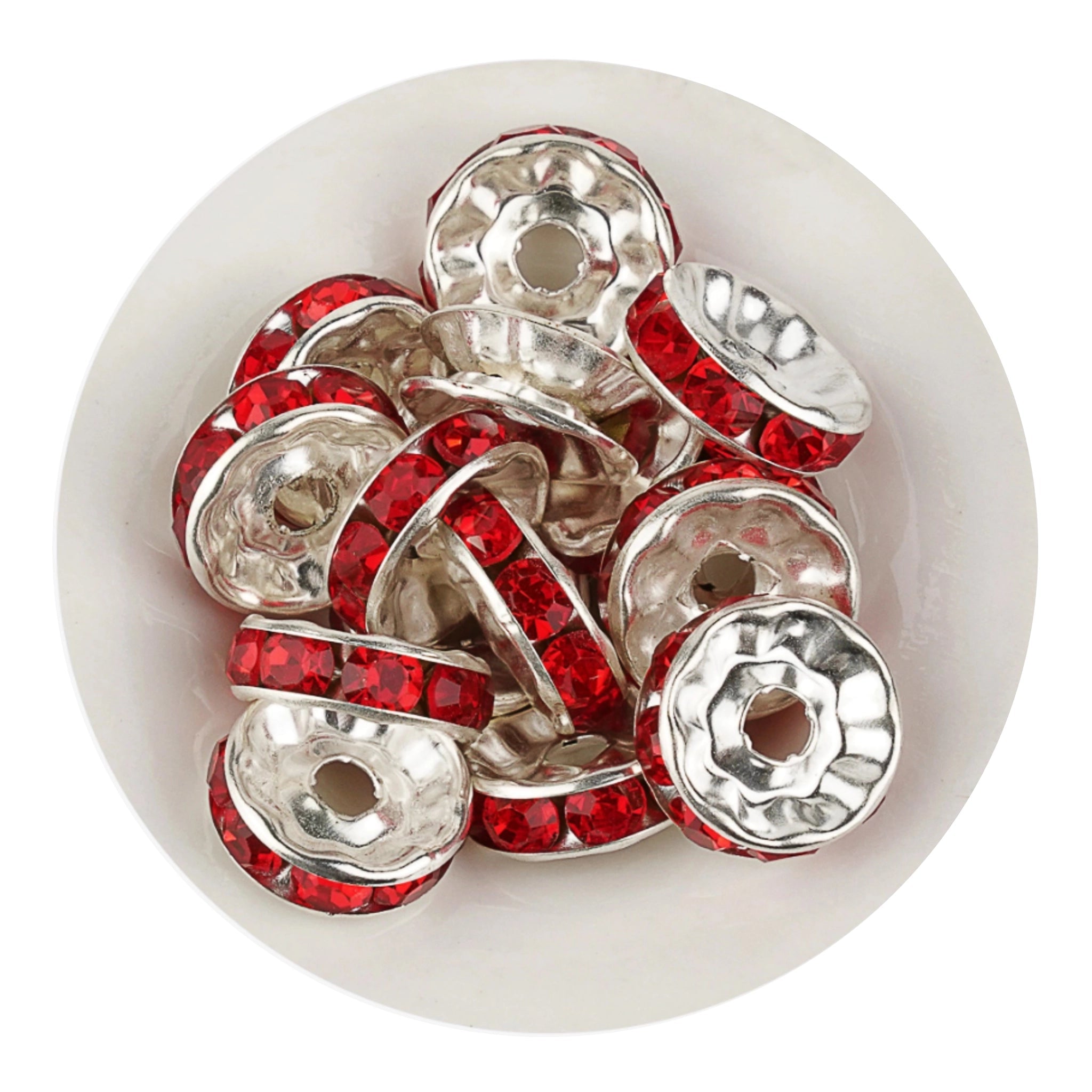 Bead Spacer Disc - Red - DIY Craft Warehouse