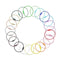 Set of colorful hair ties arranged in a circular pattern on a white background DIY Craft Warehouse