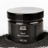 lets resin mica powder black