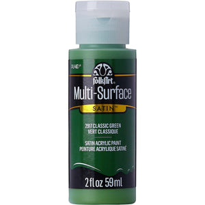 multi surface acrylic paint classic green