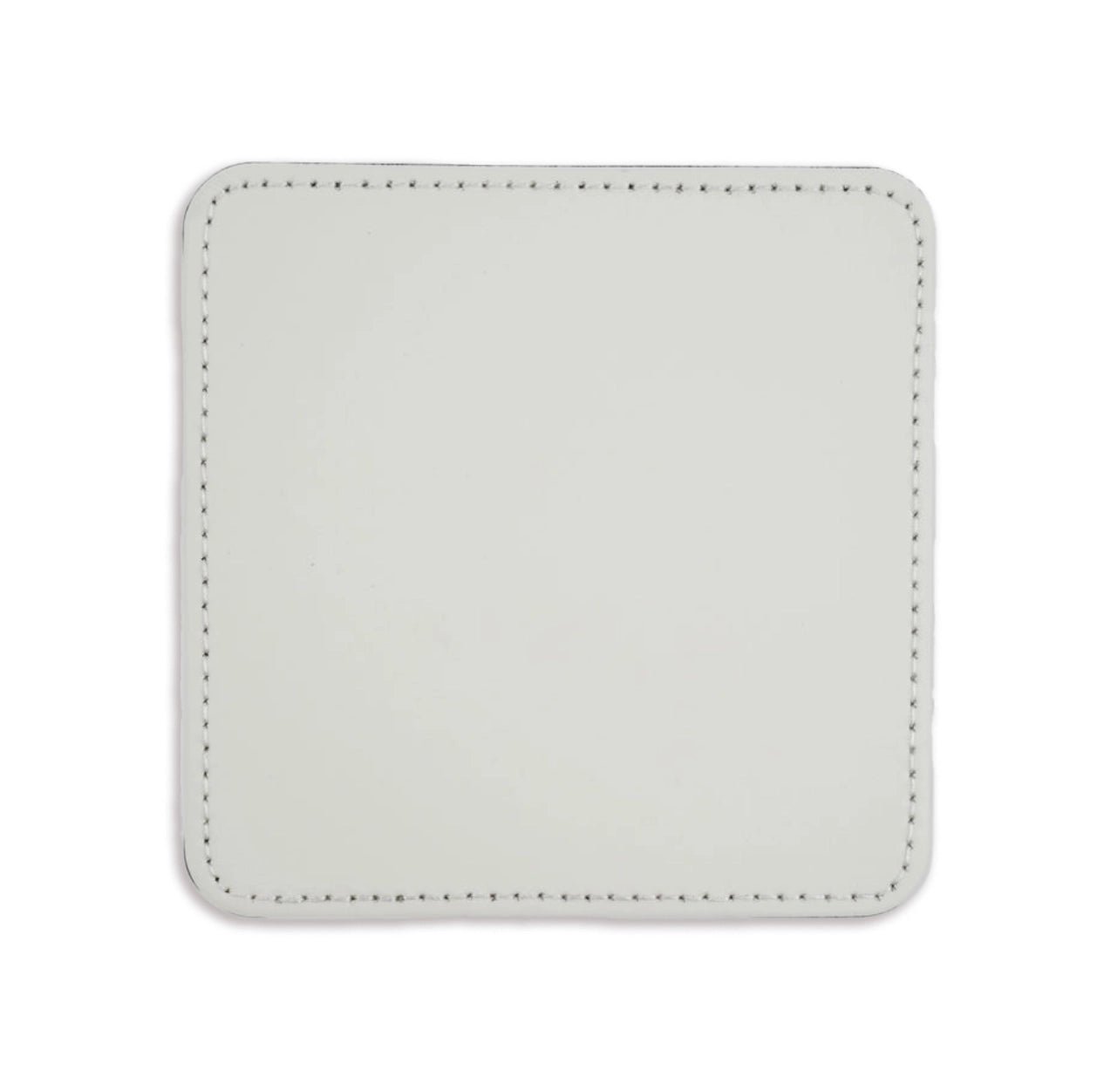 Coaster Vegan Leather Square - White - DIY Craft Warehouse