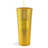 Cold Cup Tall Double Wall Studded - Gold - DIY Craft Warehouse