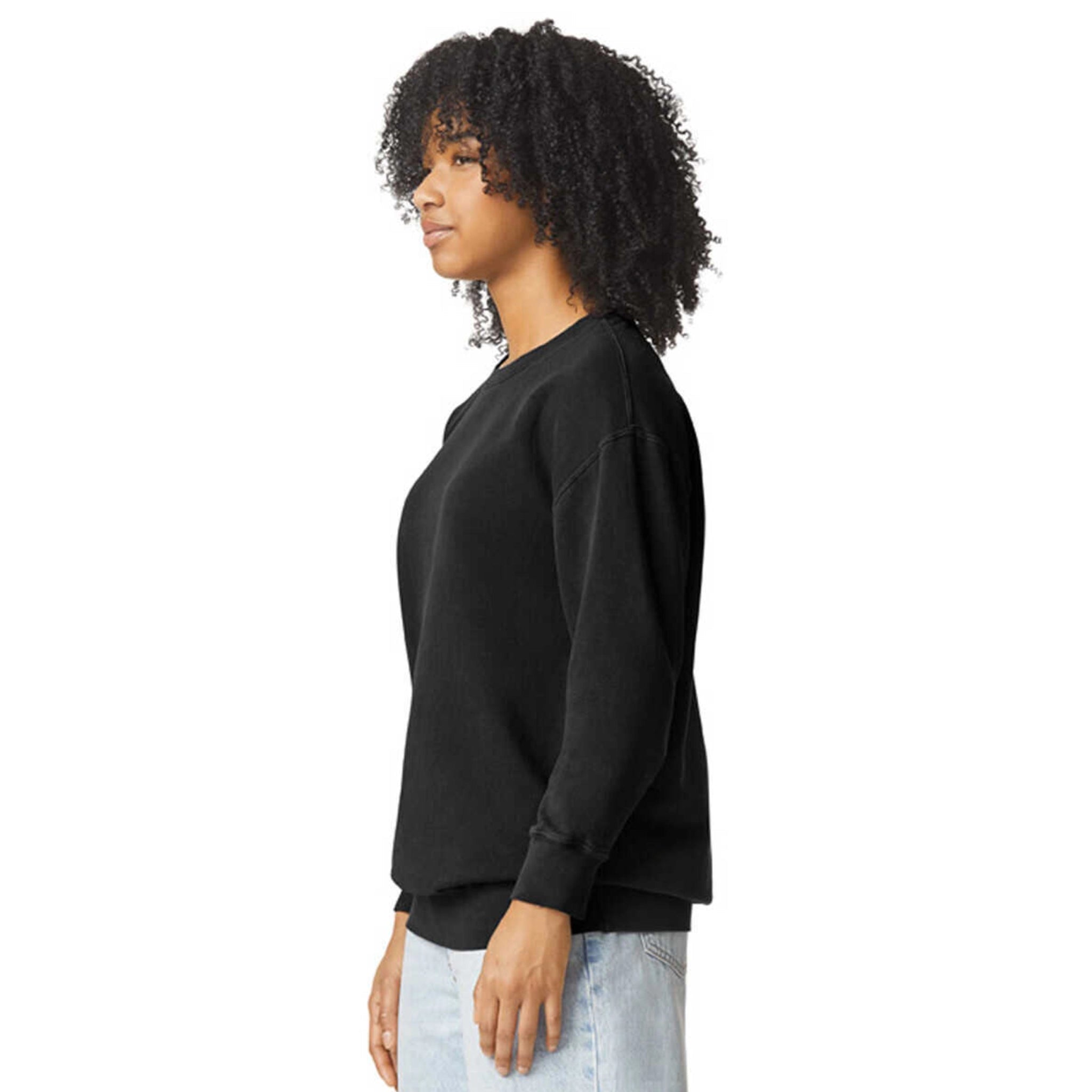 Comfort Colors Crewneck Sweatshirt - Black - DIY Craft Warehouse