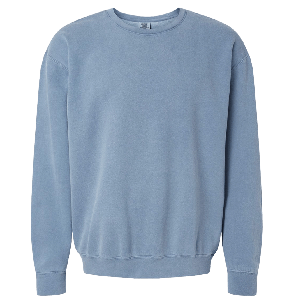 Comfort Colors Crewneck Sweatshirt - Blue Jean - DIY Craft Warehouse