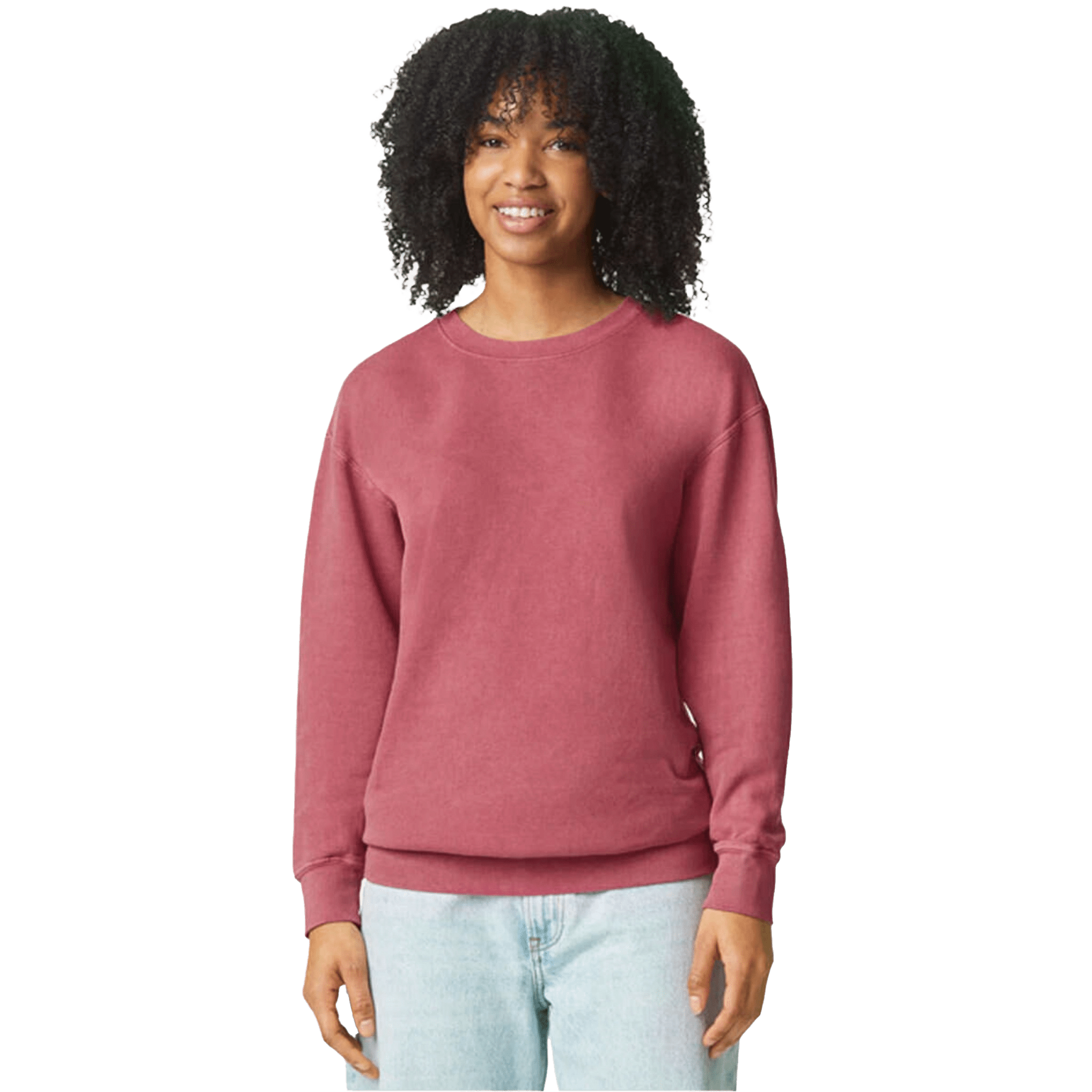 Comfort Colors Crewneck Sweatshirt - Crimson - DIY Craft Warehouse