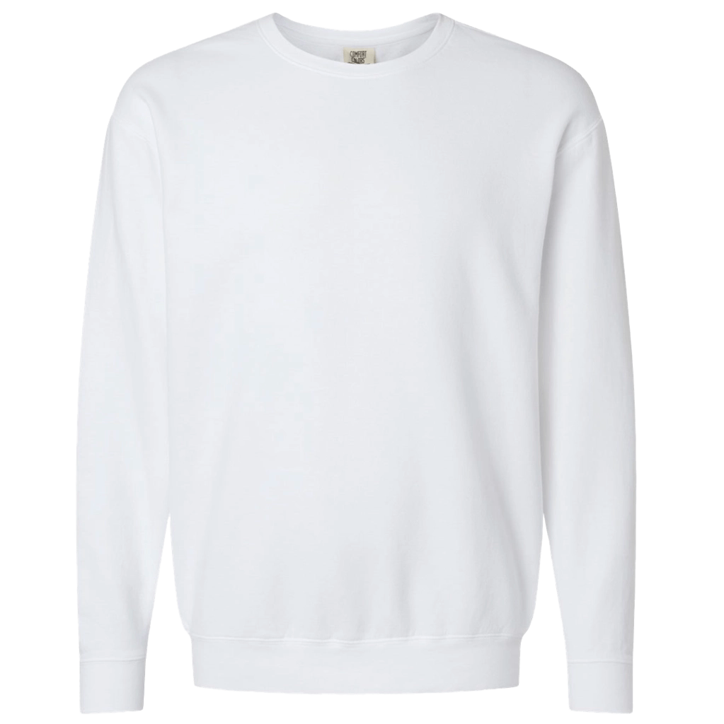 Comfort Colors Crewneck Sweatshirt - White - DIY Craft Warehouse