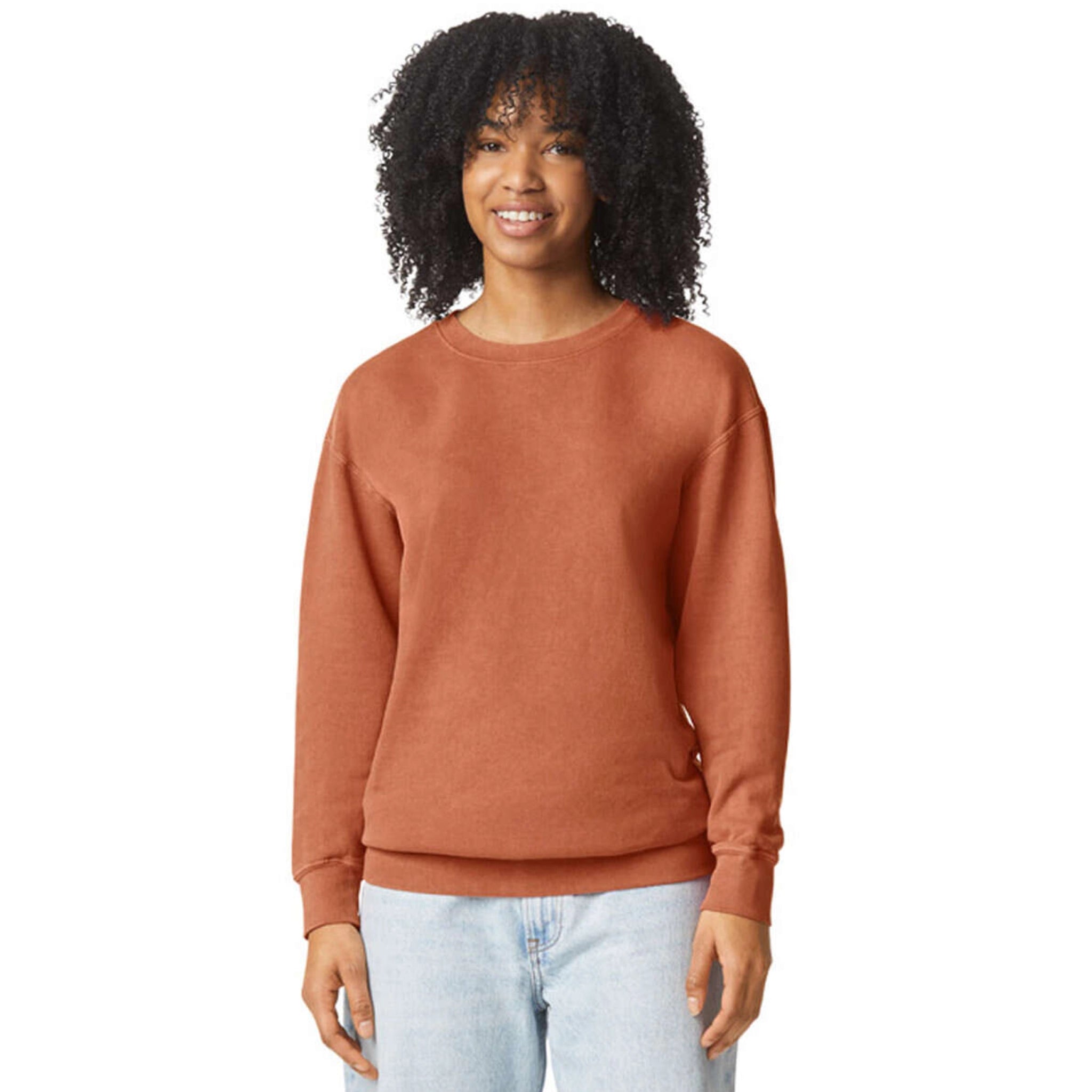 Comfort Colors Crewneck Sweatshirt - Yam - DIY Craft Warehouse