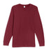 Crewneck T-Shirt Long Sleeve - Burgundy - DIY Craft Warehouse