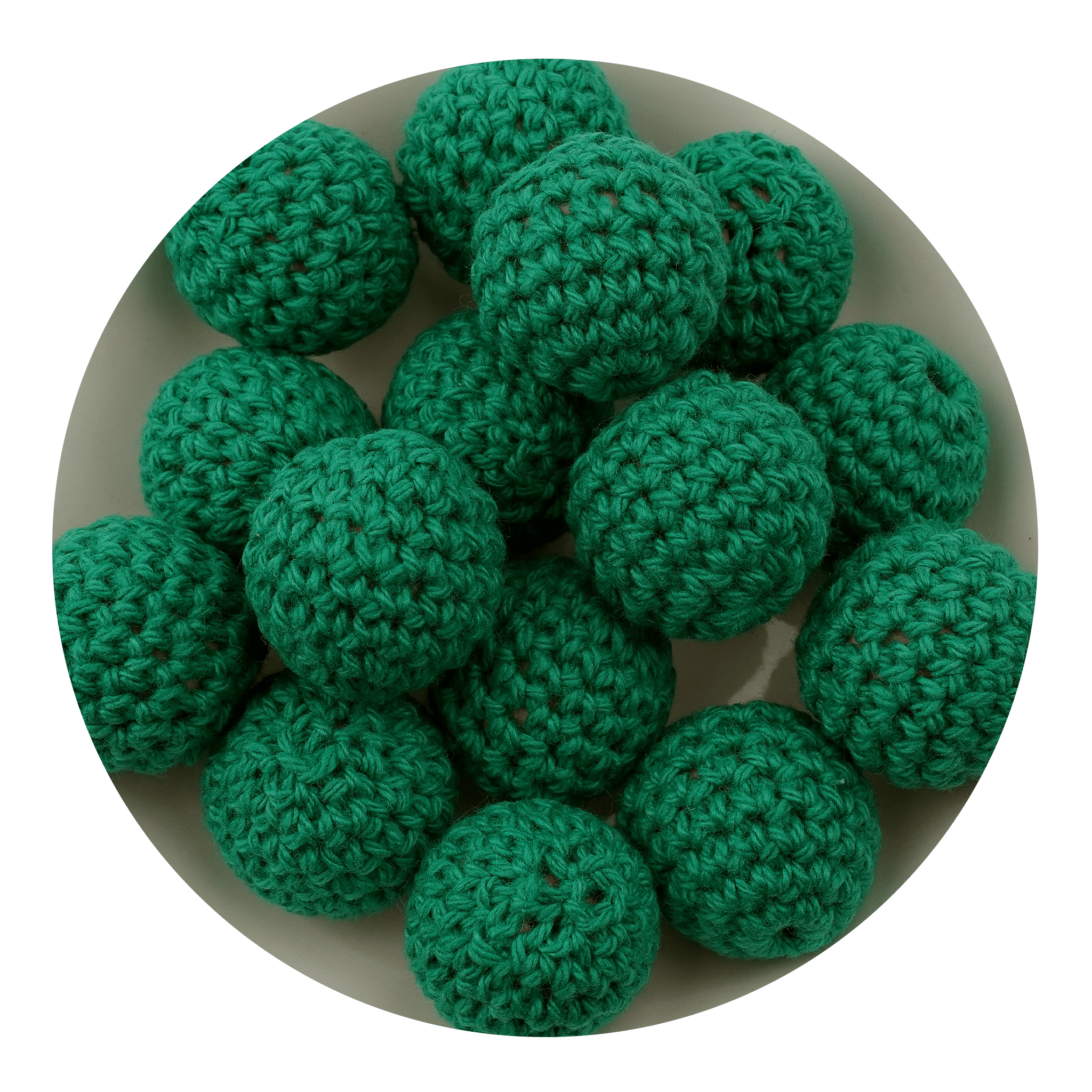 Crochet Wood Bead - Green - DIY Craft Warehouse