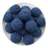 Crochet Wood Bead - Navy Blue - DIY Craft Warehouse