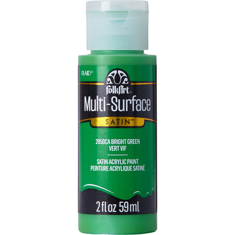 multi surface acrylic paint bright green