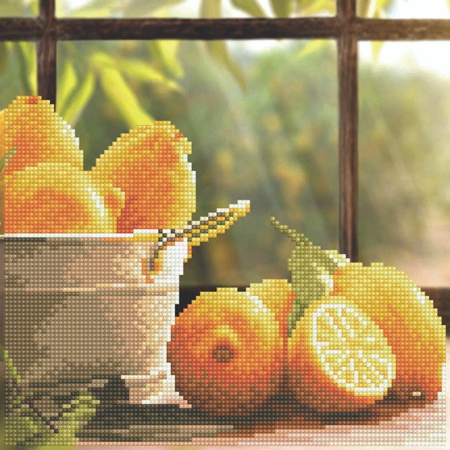 Diamond Art Kit Intermediate - Lemons - DIY Craft Warehouse