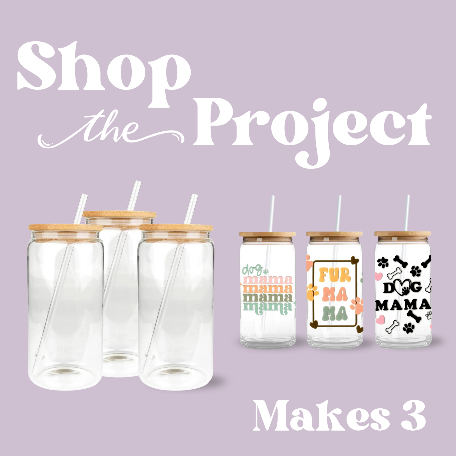 Project - Dog Mama Glass Cans | Master Maker Crafts - Wholesale Craft Supplies - Fast Shipping from Ohio