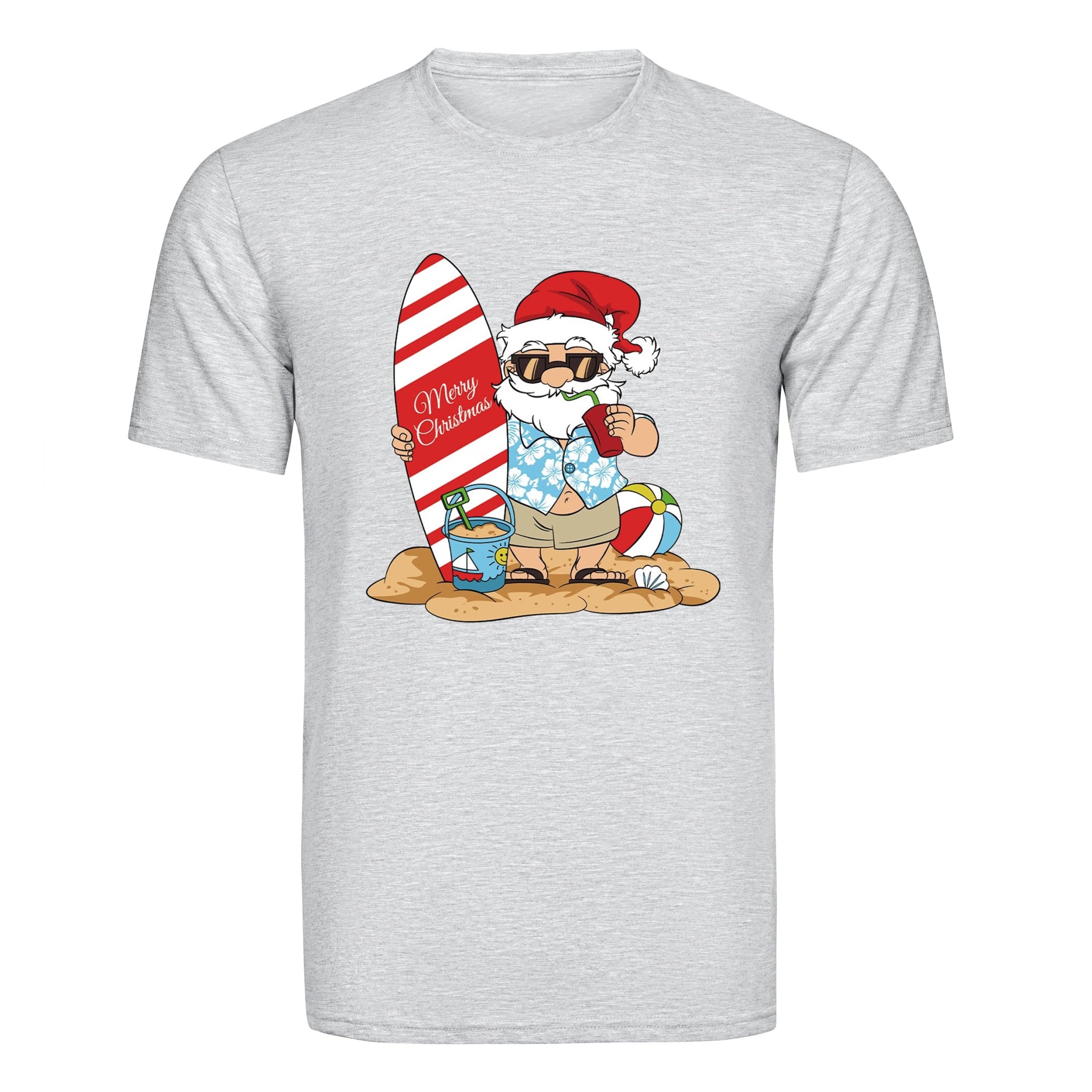 DTF Heat Transfer - Surfer Santa - DIY Craft Warehouse