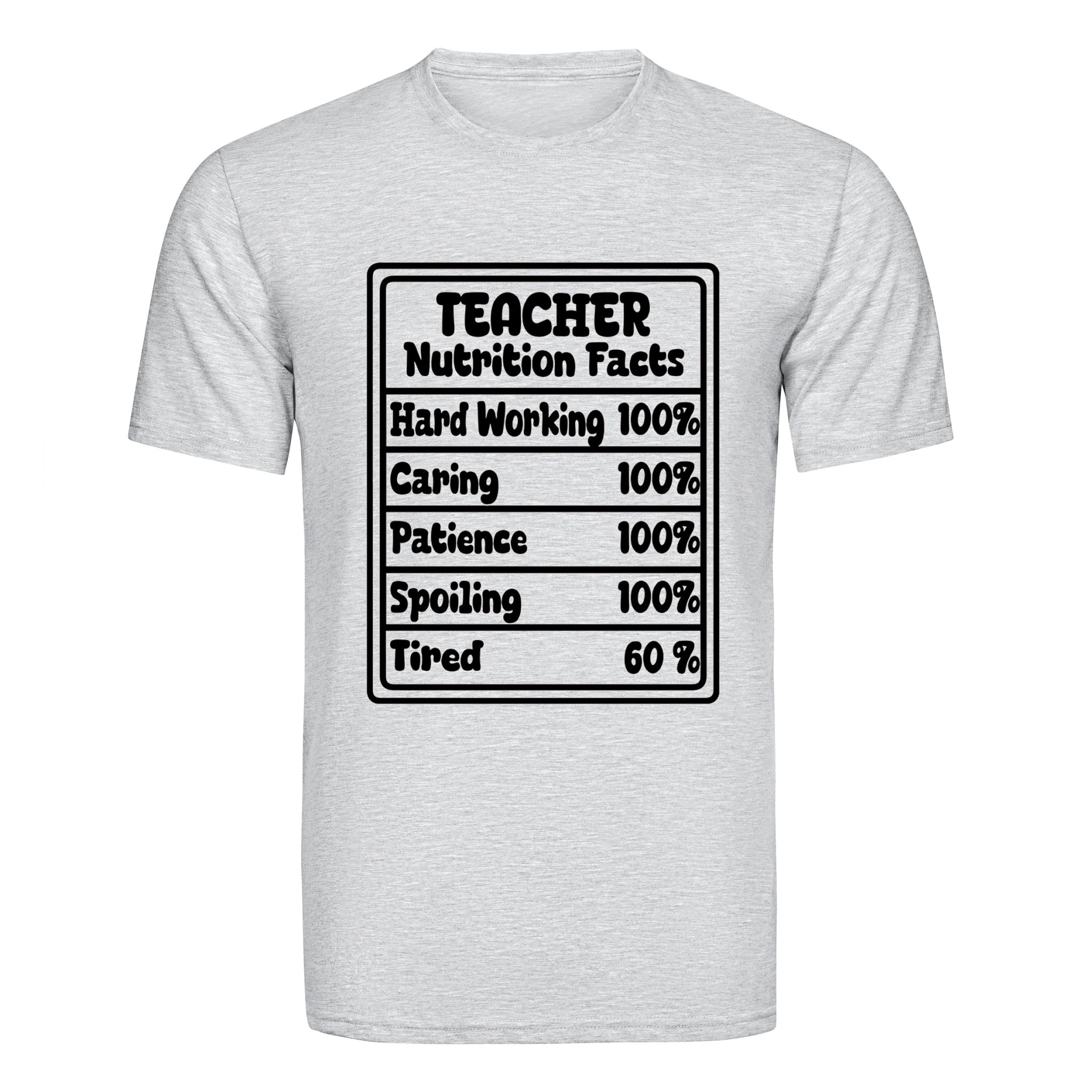 DTF Heat Transfer - Teacher Nutrition Facts - DIY Craft Warehouse