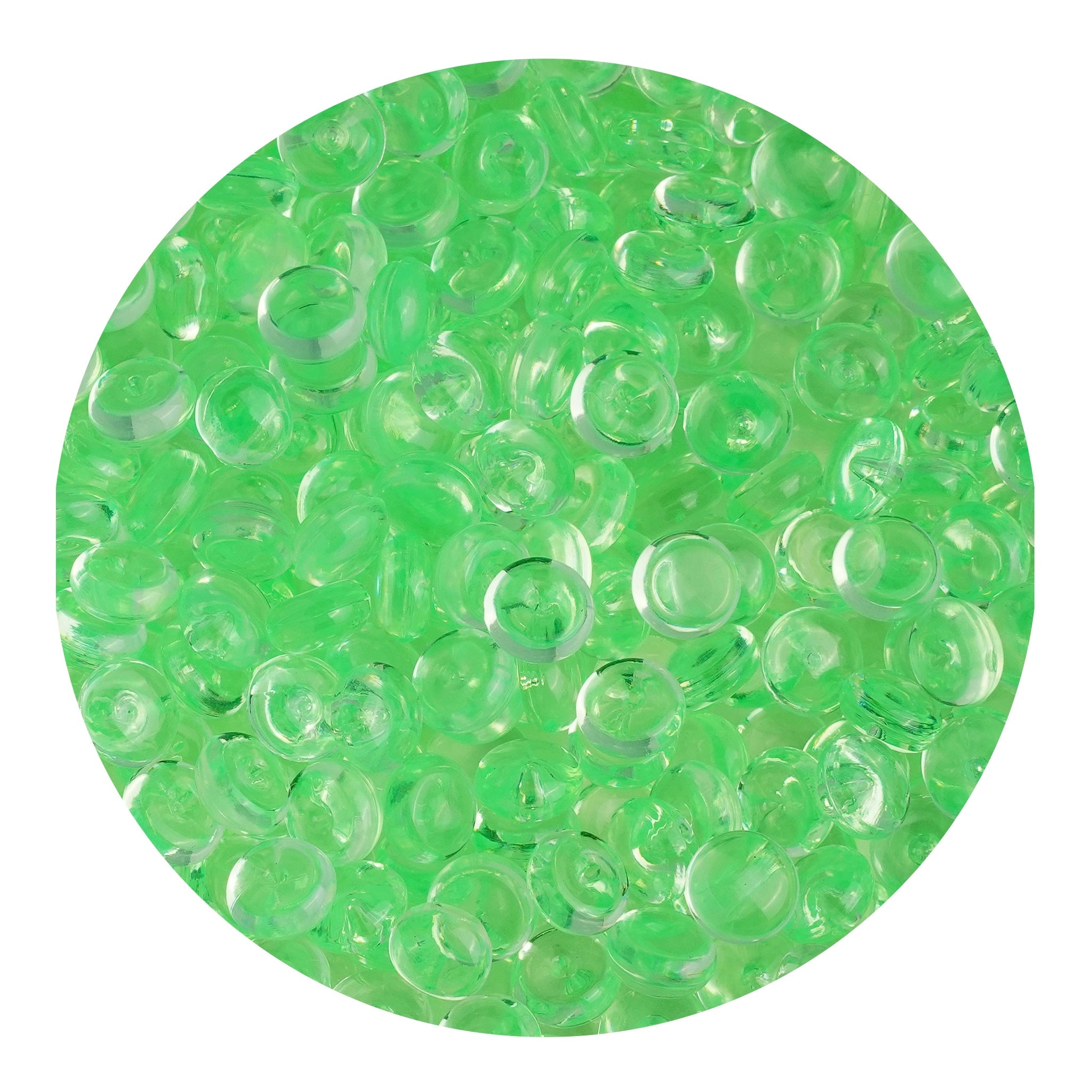 Fish Bowl Beads - Bright Green - DIY Craft Warehouse