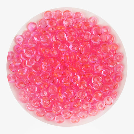 Fish Bowl Beads - Bright Pink
