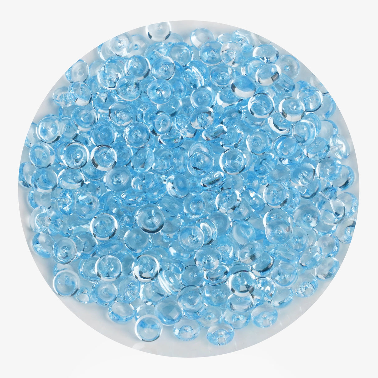 Fish Bowl Beads - Light Blue