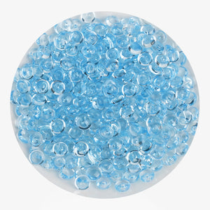 fish bowl beads light blue