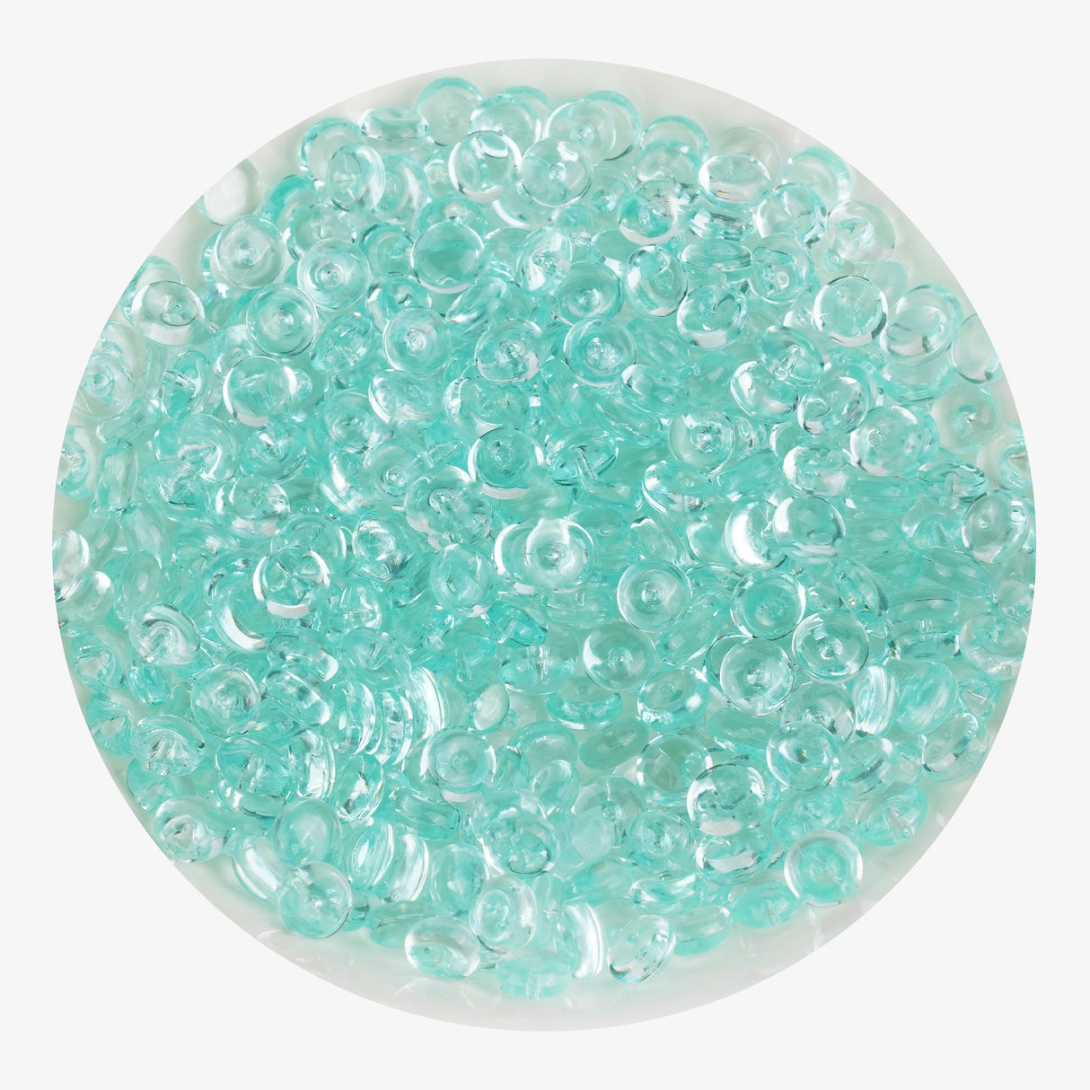 fish bowl beads light green