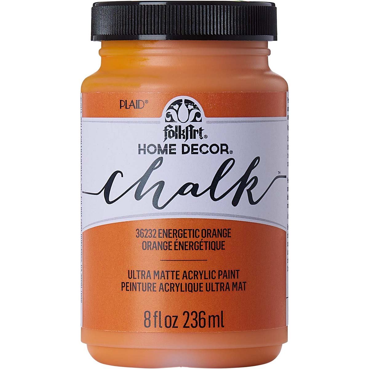 FolkArt Chalk Acrylic Paint - Energetic Orange - DIY Craft Warehouse