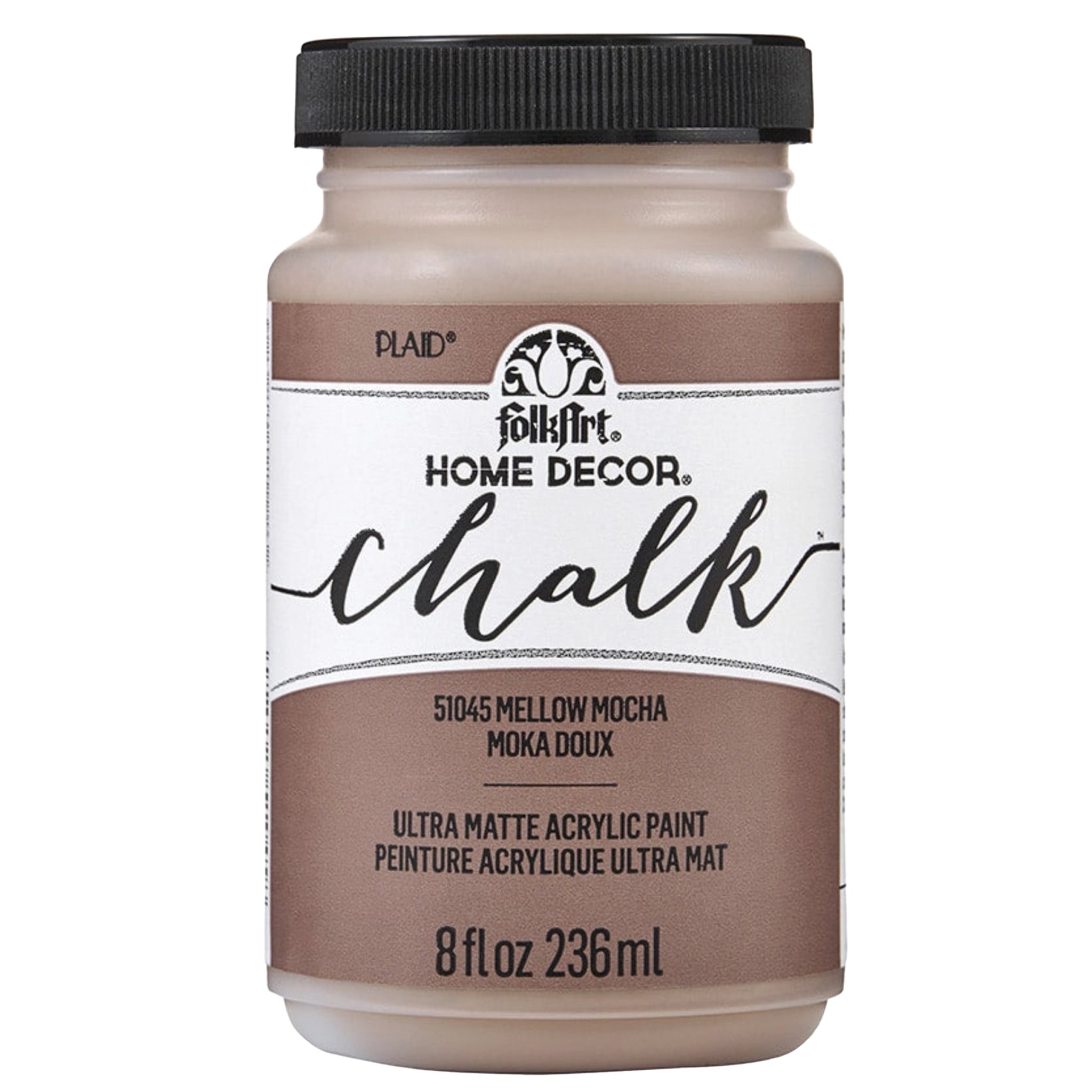 FolkArt Chalk Acrylic Paint - Mellow Mocha - DIY Craft Warehouse