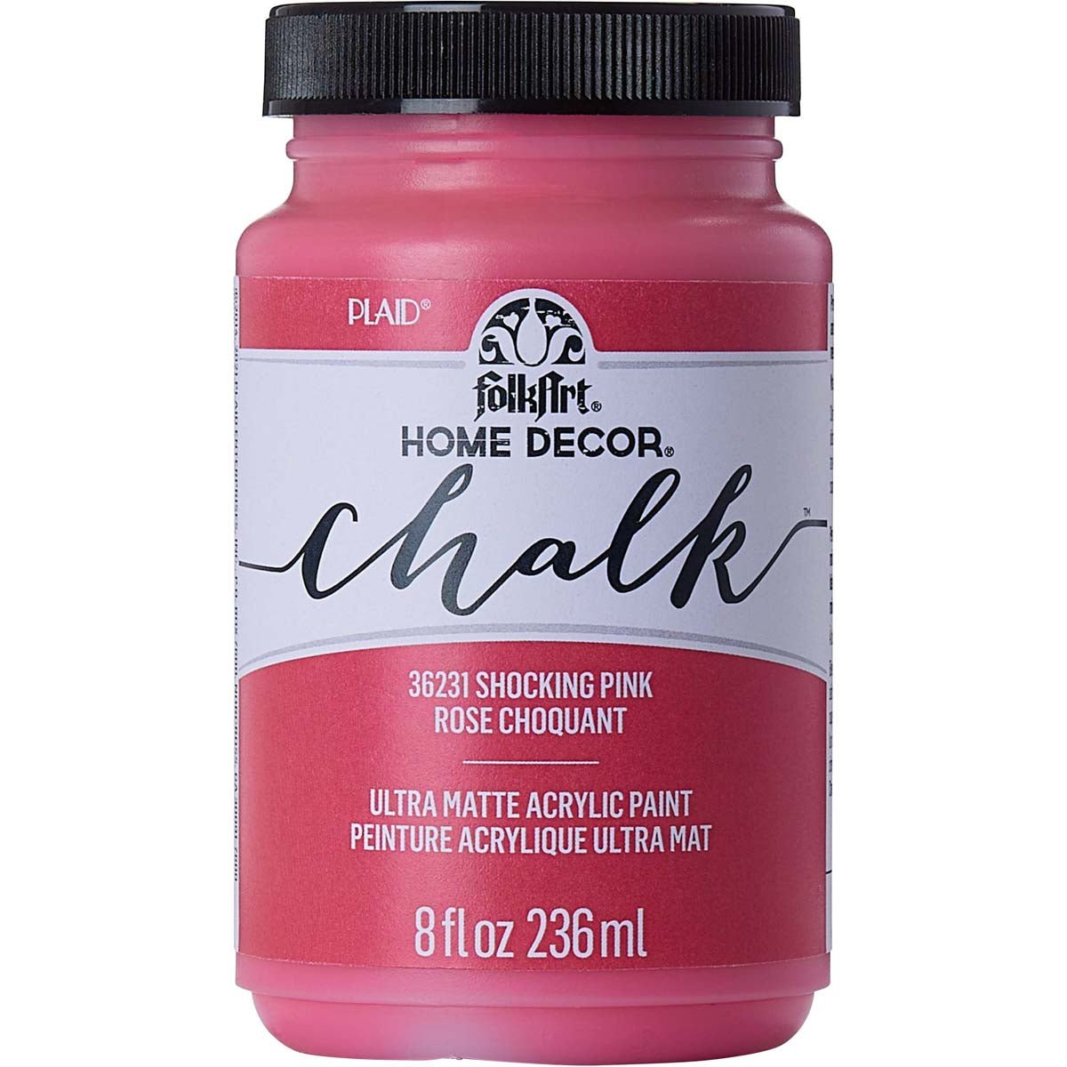 FolkArt Chalk Acrylic Paint - Shocking Pink - DIY Craft Warehouse