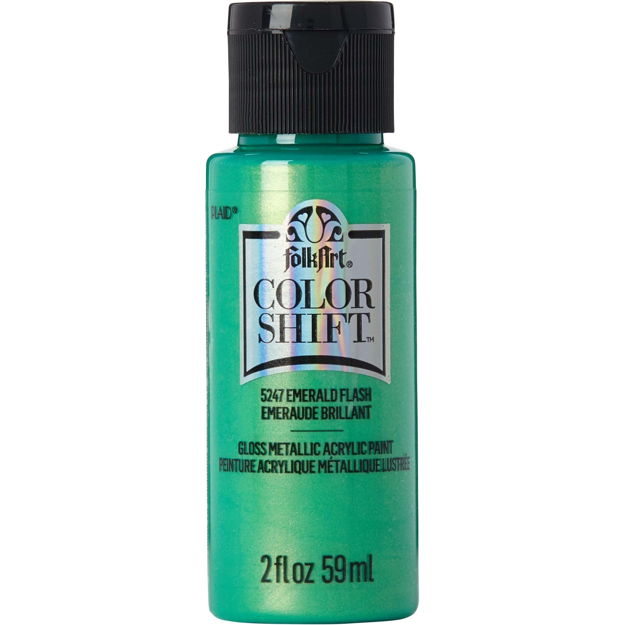 FolkArt Color Shift Acrylic Paint - Emerald Flash - DIY Craft Warehouse