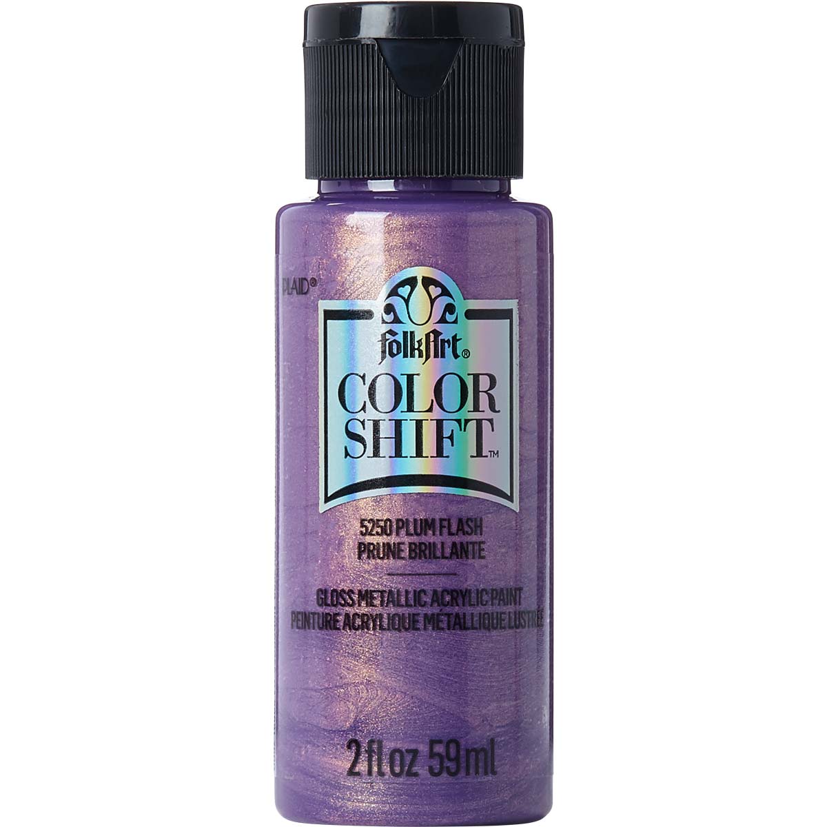 FolkArt Color Shift Acrylic Paint - Plum Flash - DIY Craft Warehouse