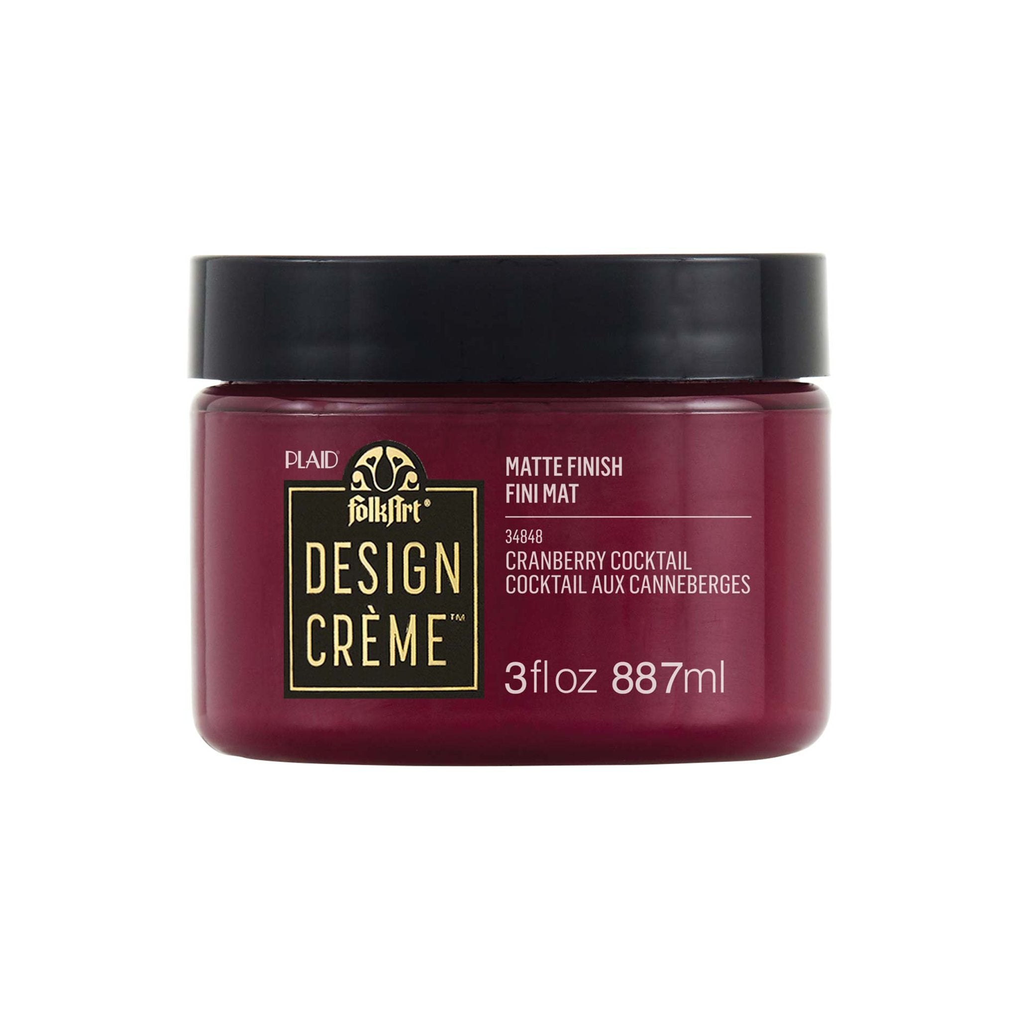 FolkArt Creme Acrylic Paint - Cranberry Cocktail - DIY Craft Warehouse