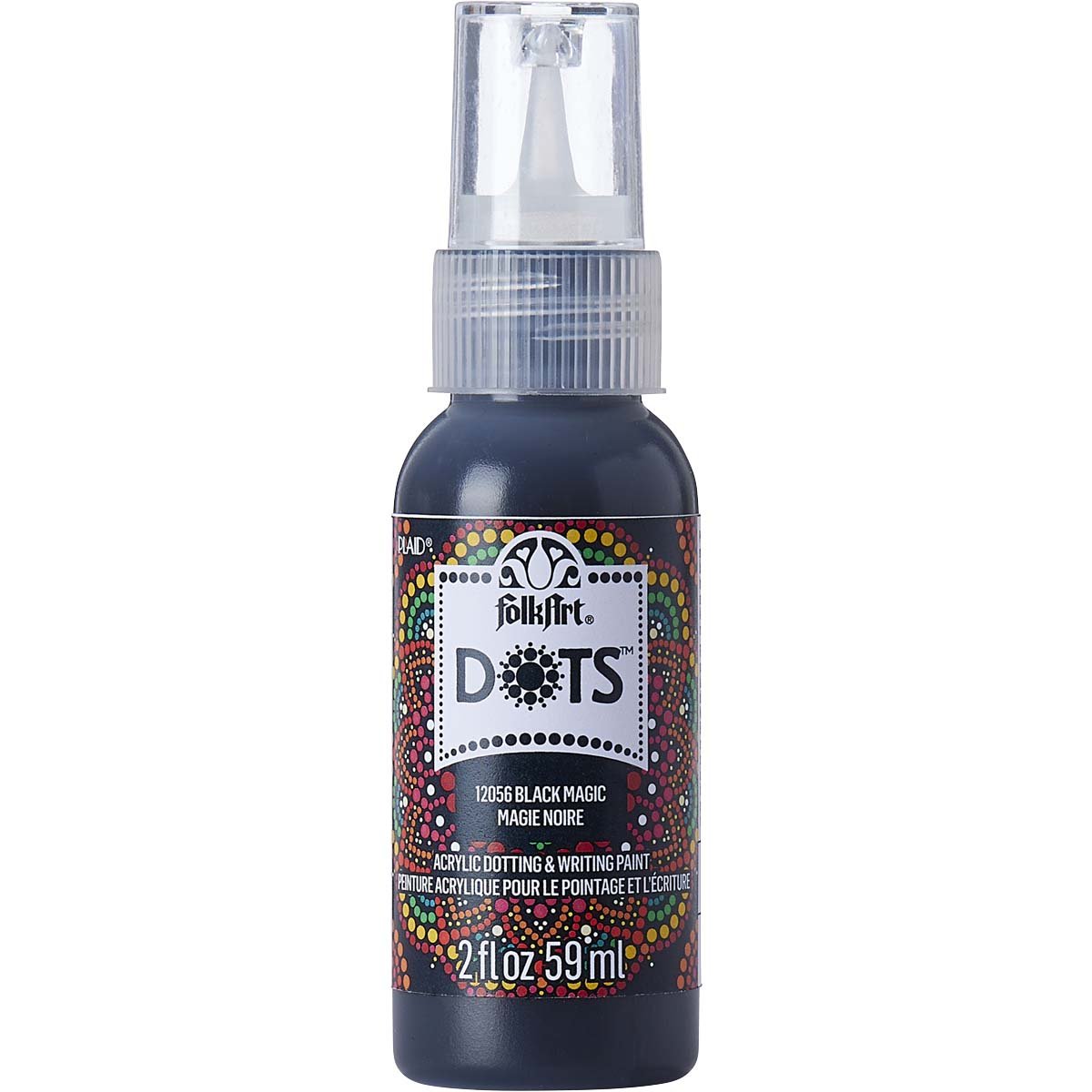 FolkArt Dots Acrylic Paint - Black Magic - DIY Craft Warehouse