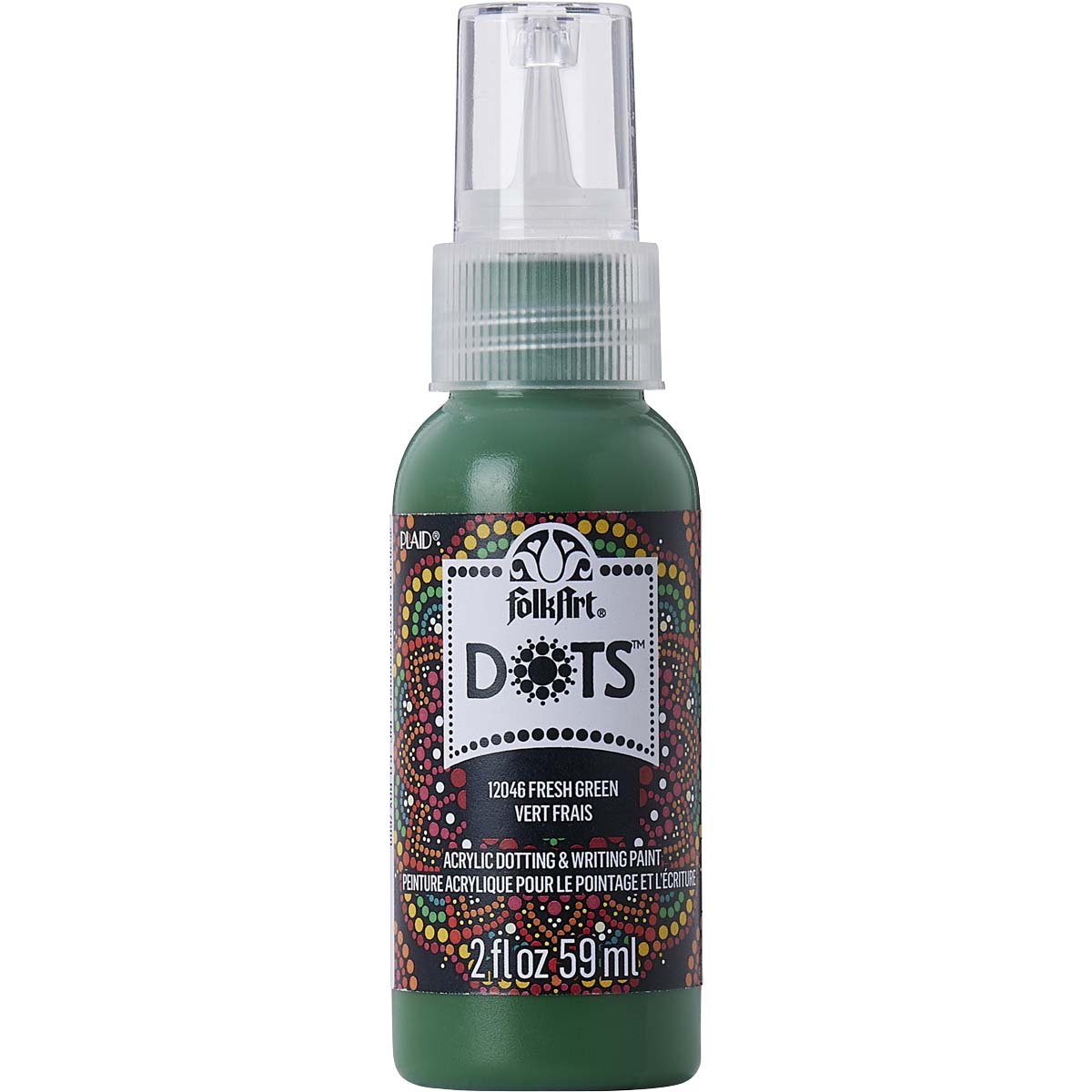 FolkArt Dots Acrylic Paint - Fresh Green - DIY Craft Warehouse