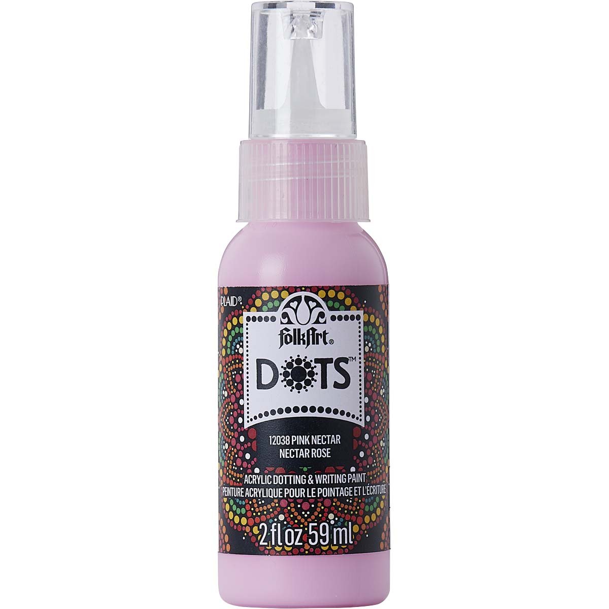 FolkArt Dots Acrylic Paint - Pink Nectar - DIY Craft Warehouse