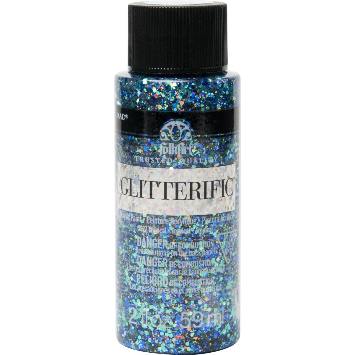 FolkArt Glitterific Acrylic Paint - Tropical - DIY Craft Warehouse