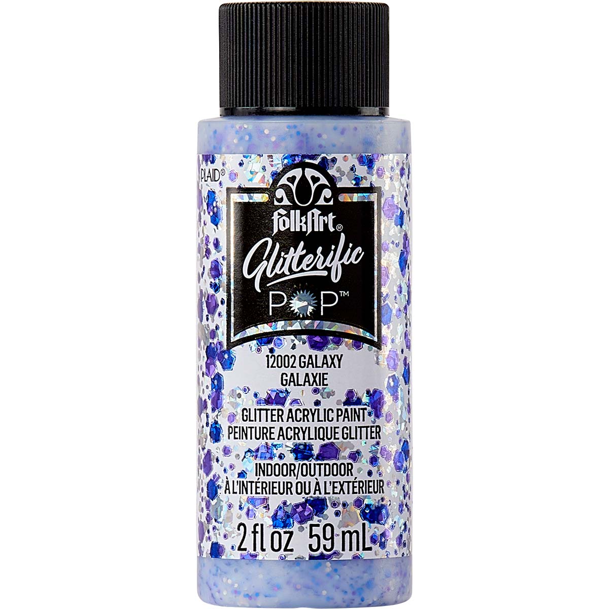 FolkArt Glitterific Pop Acrylic Paint - Galaxy - DIY Craft Warehouse