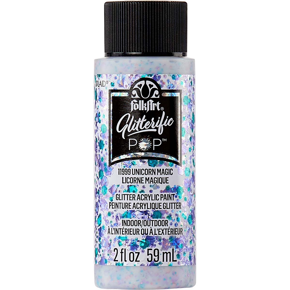 FolkArt Glitterific Pop Acrylic Paint - Unicorn Magic - DIY Craft Warehouse