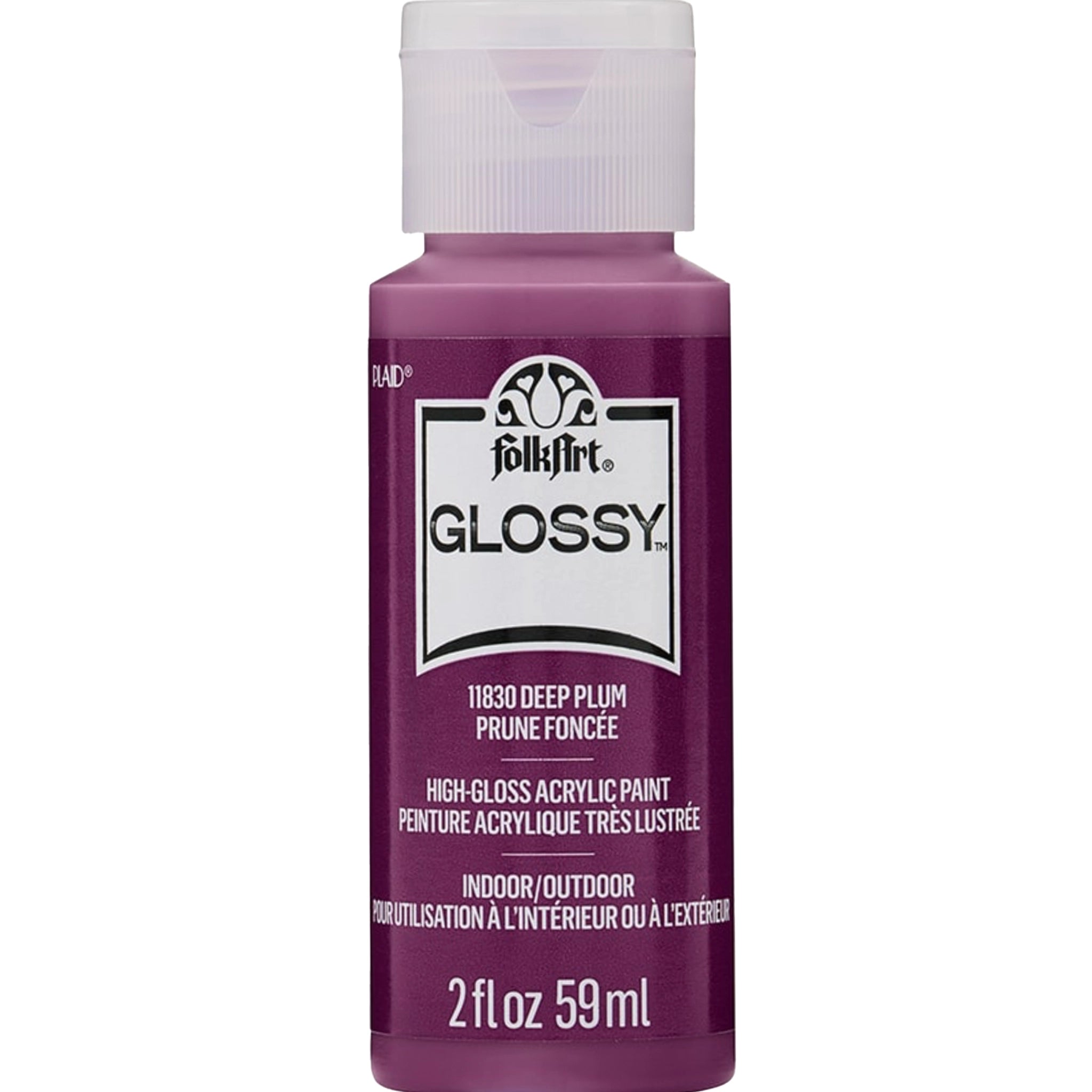 FolkArt Glossy Acrylic Paint - Deep Plum - DIY Craft Warehouse