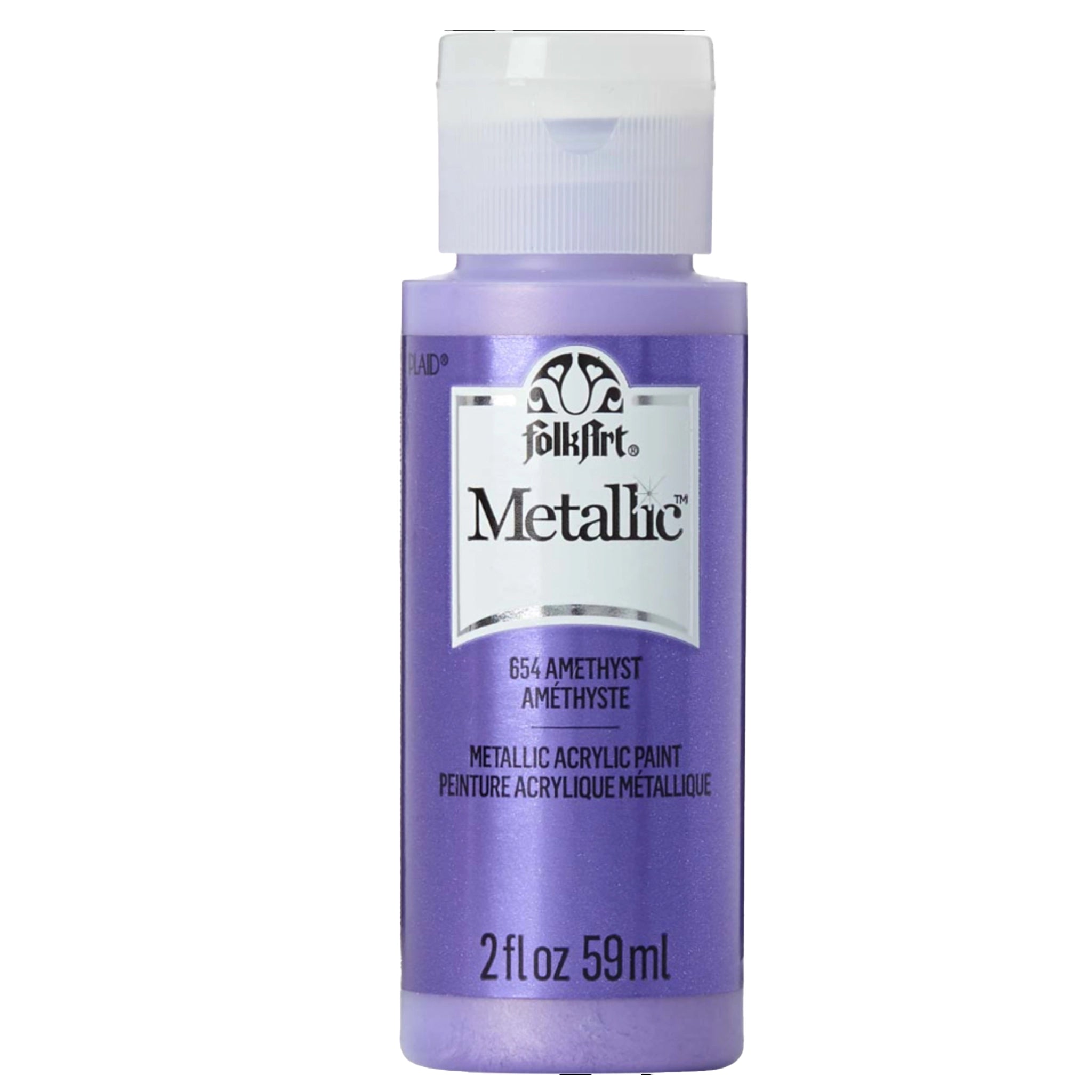 FolkArt Metallic Acrylic Paint - Amethyst - DIY Craft Warehouse