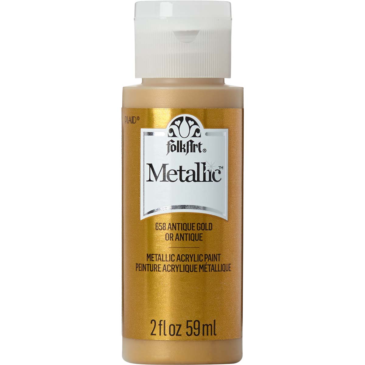 FolkArt Metallic Acrylic Paint - Antique Gold - DIY Craft Warehouse