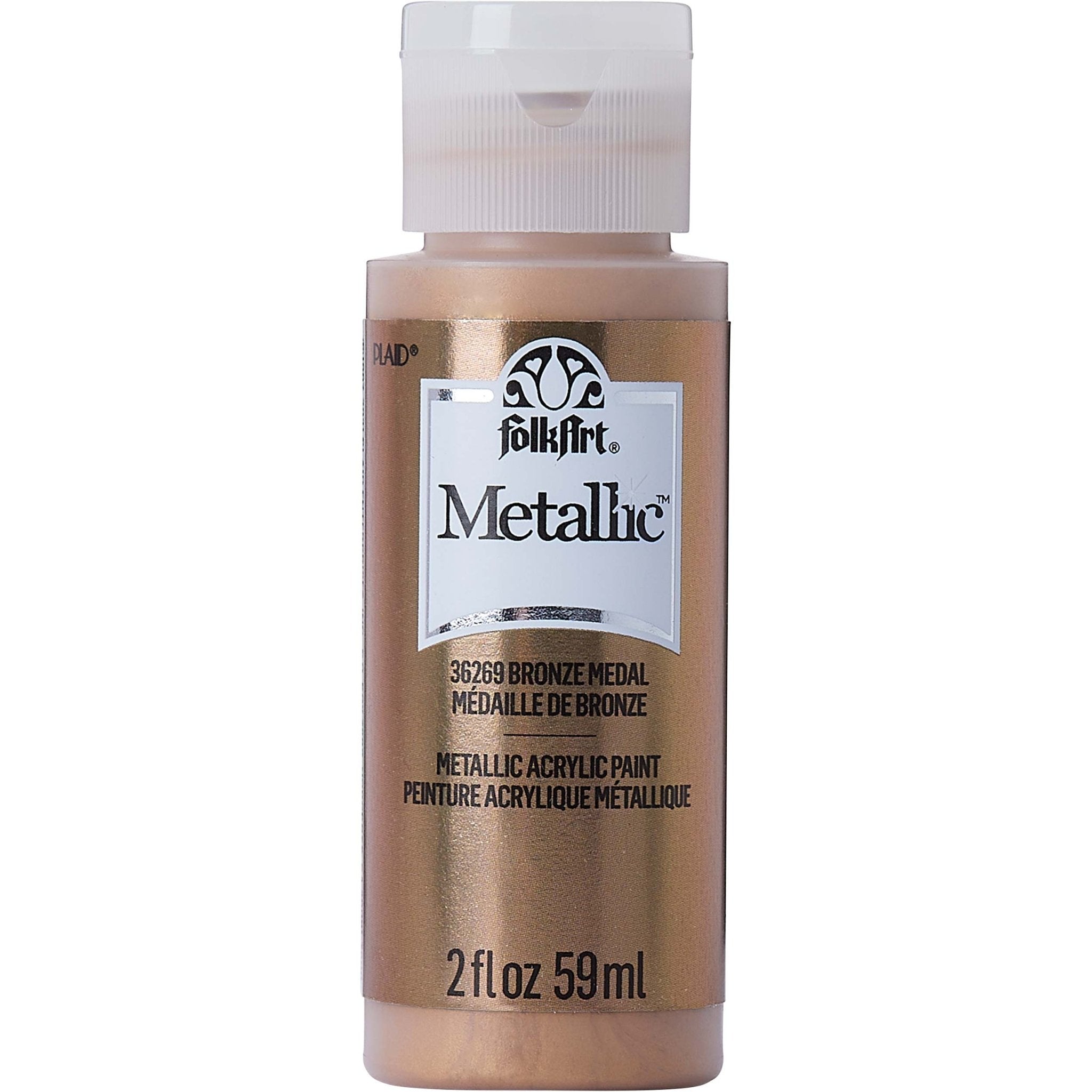 FolkArt Metallic Acrylic Paint - Bronze Medal - DIY Craft Warehouse