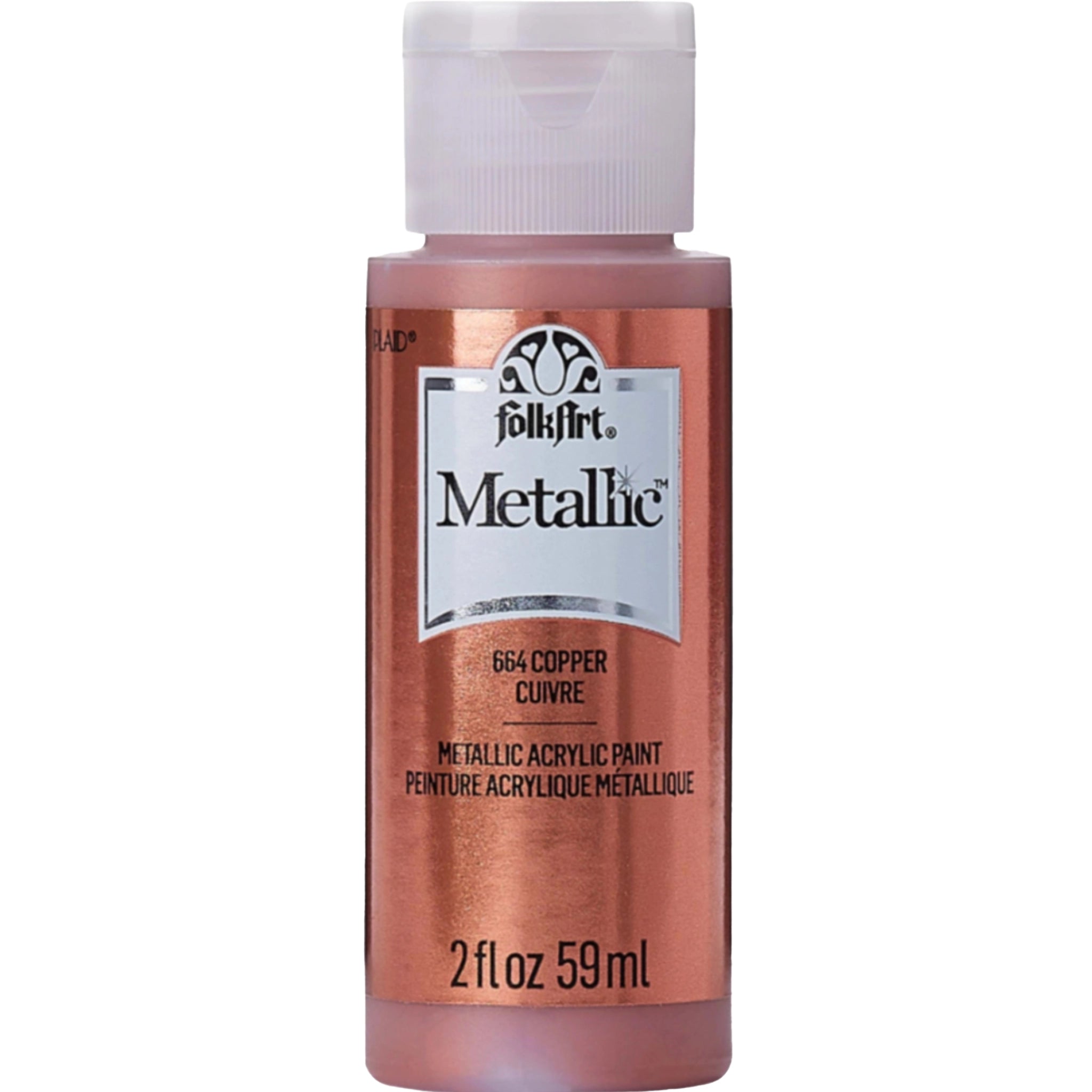 FolkArt Metallic Acrylic Paint - Copper - DIY Craft Warehouse