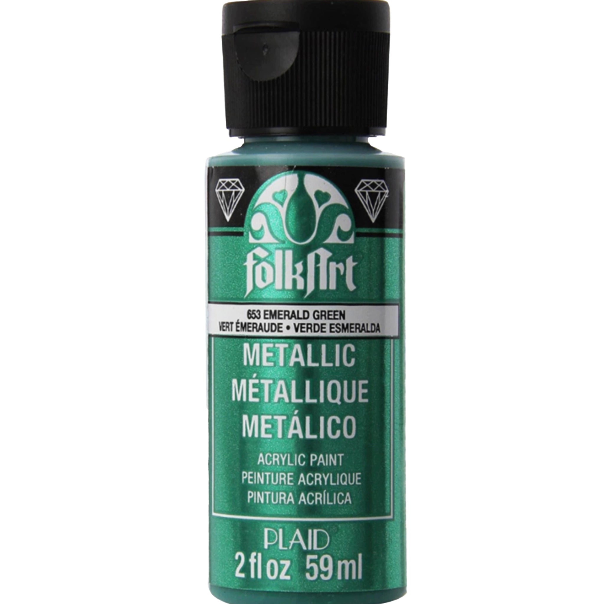 FolkArt Metallic Acrylic Paint - Emerald Green - DIY Craft Warehouse