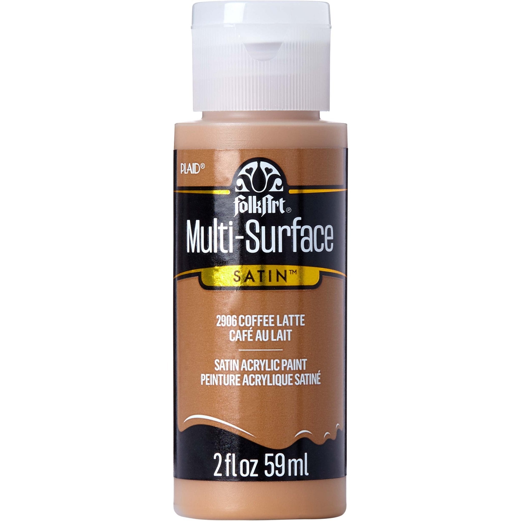 FolkArt Multi-Surface Acrylic Paint - Coffee Latte - DIY Craft Warehouse