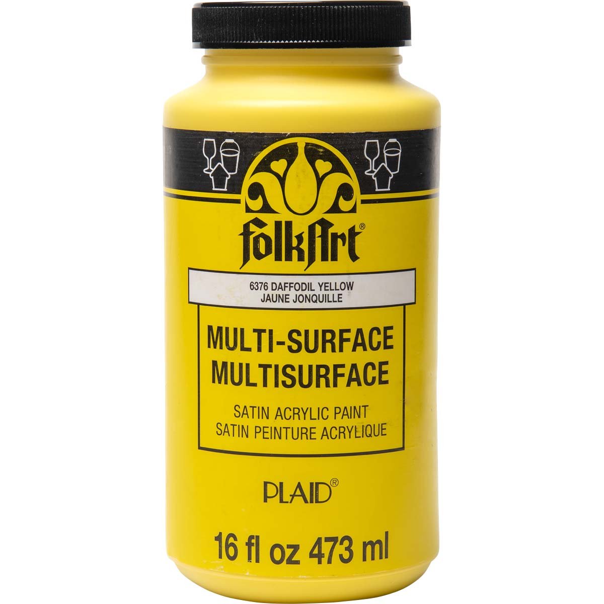 FolkArt Multi-Surface Acrylic Paint - Daffodil Yellow - DIY Craft Warehouse