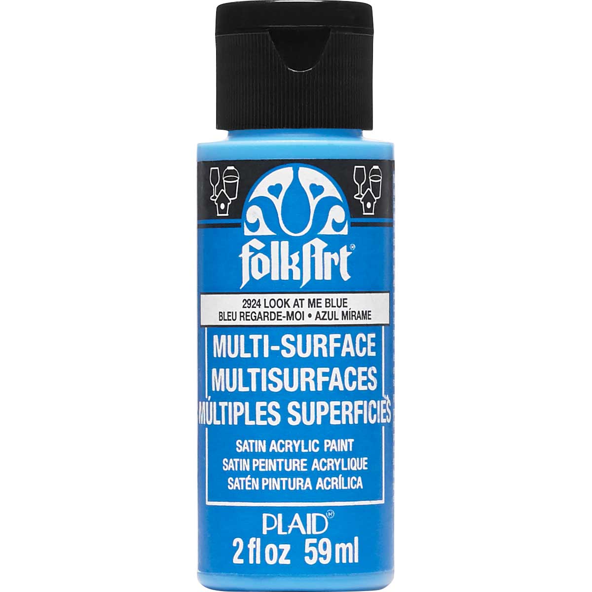 FolkArt Multi-Surface Acrylic Paint - Look At Me Blue - DIY Craft Warehouse