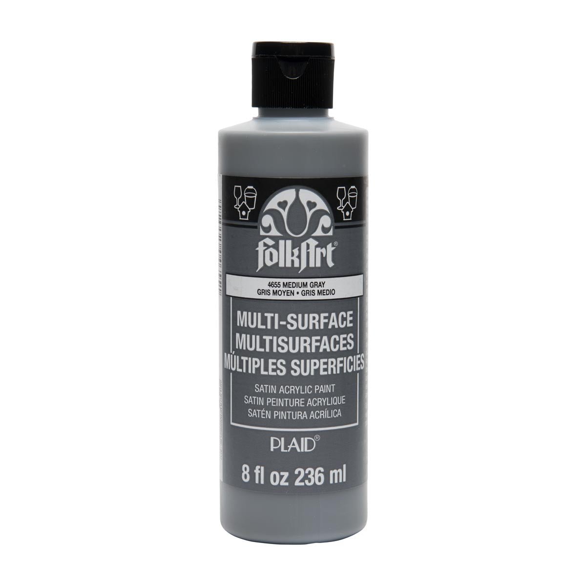 FolkArt Multi-Surface Acrylic Paint - Medium Gray - DIY Craft Warehouse