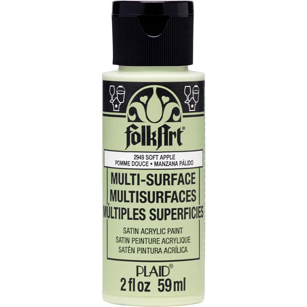 FolkArt Multi-Surface Acrylic Paint - Soft Apple - DIY Craft Warehouse