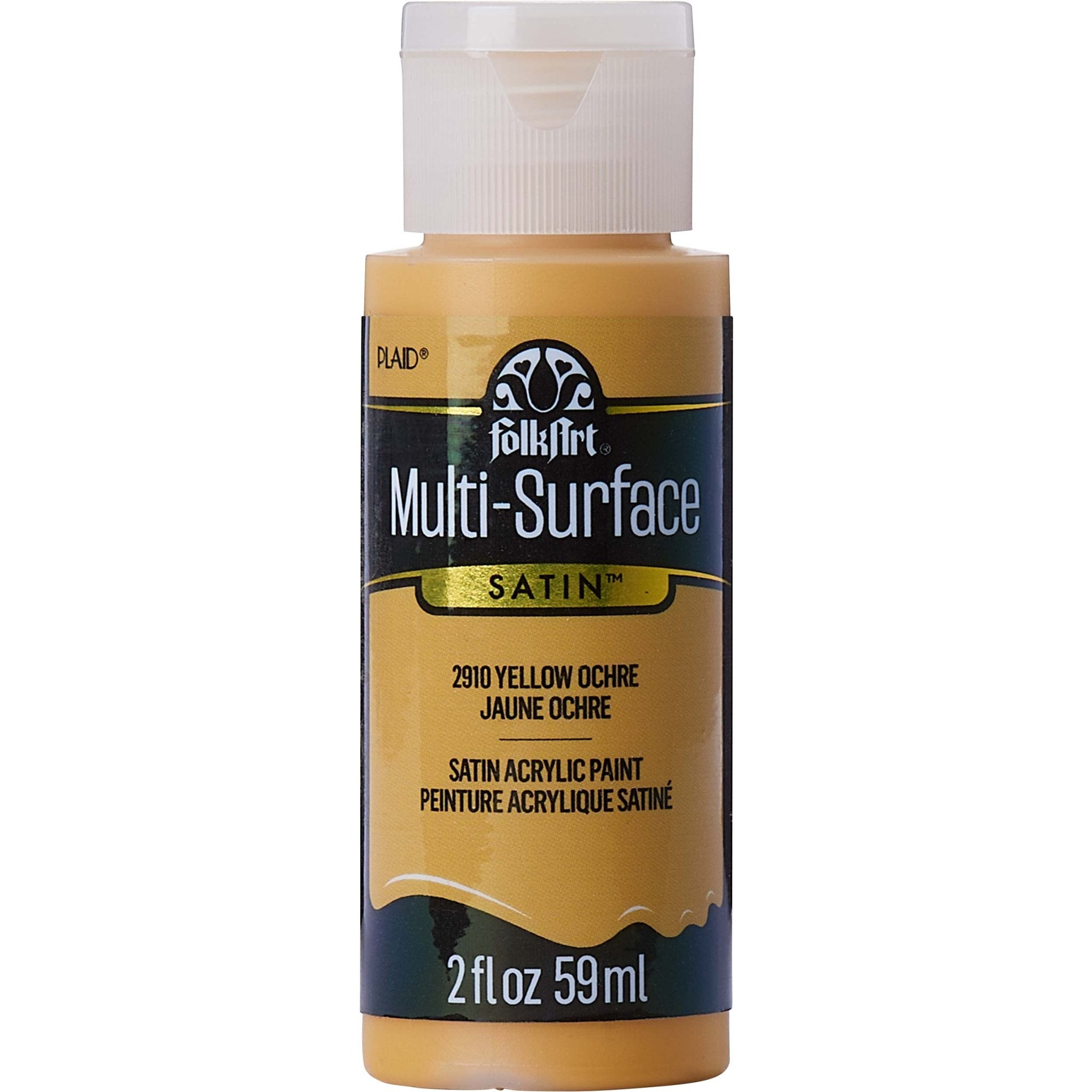 FolkArt Multi-Surface Acrylic Paint - Yellow Ochre - DIY Craft Warehouse