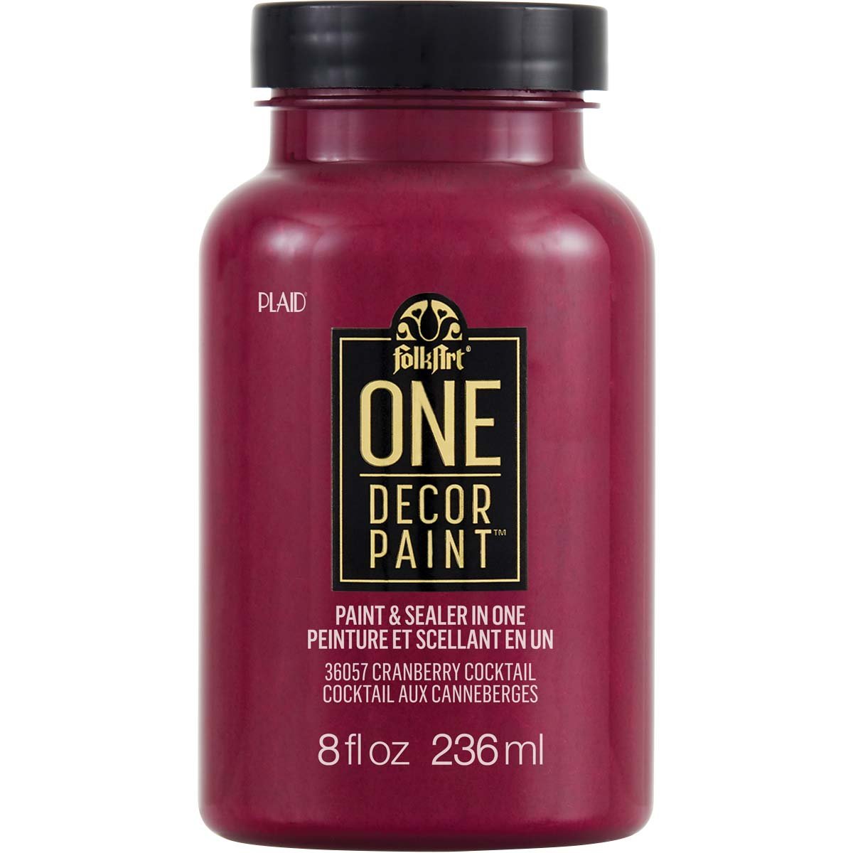 FolkArt One Decor Paint - Cranberry Cocktail - DIY Craft Warehouse